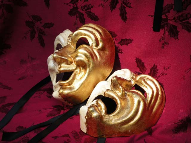 Comedy and Tragedy set ( paper mache) Can $120